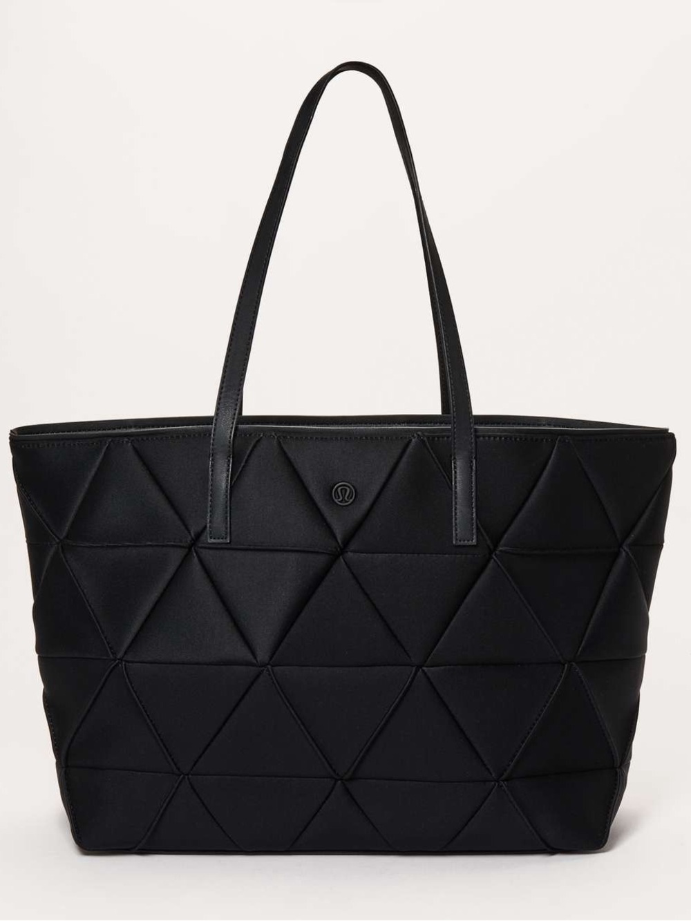 lululemon athletica Black Quilted Triangle Tote